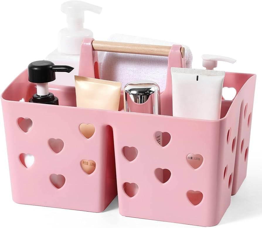 Anyoifax Portable Shower Caddy Plastic Shower Basket Organizer Divided Bathroom Caddy Storage Cle... | Amazon (US)