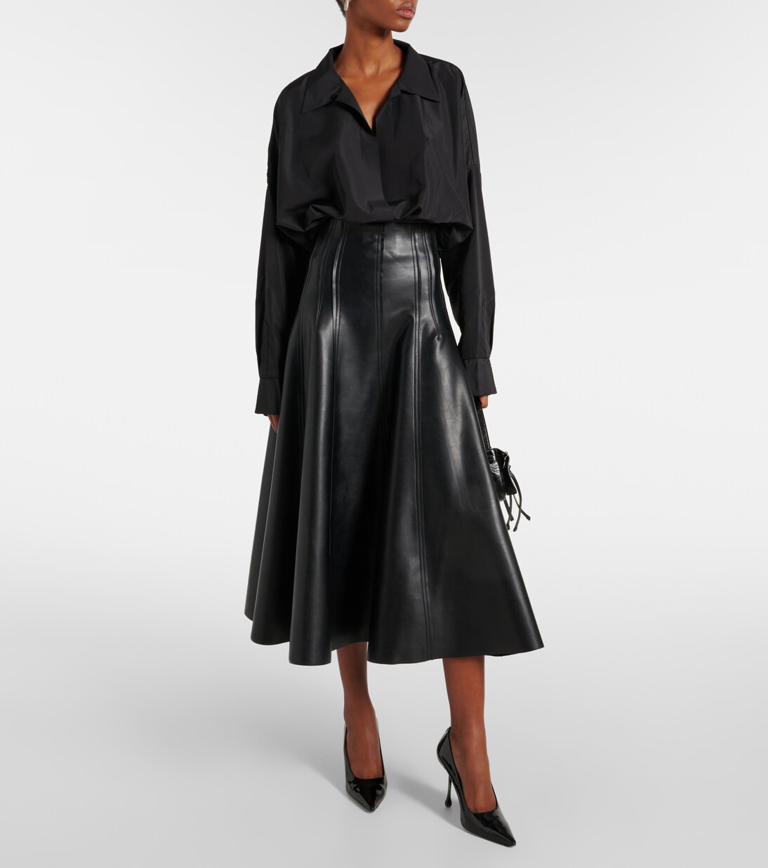 Grace faux leather midi skirt | Mytheresa (US/CA)