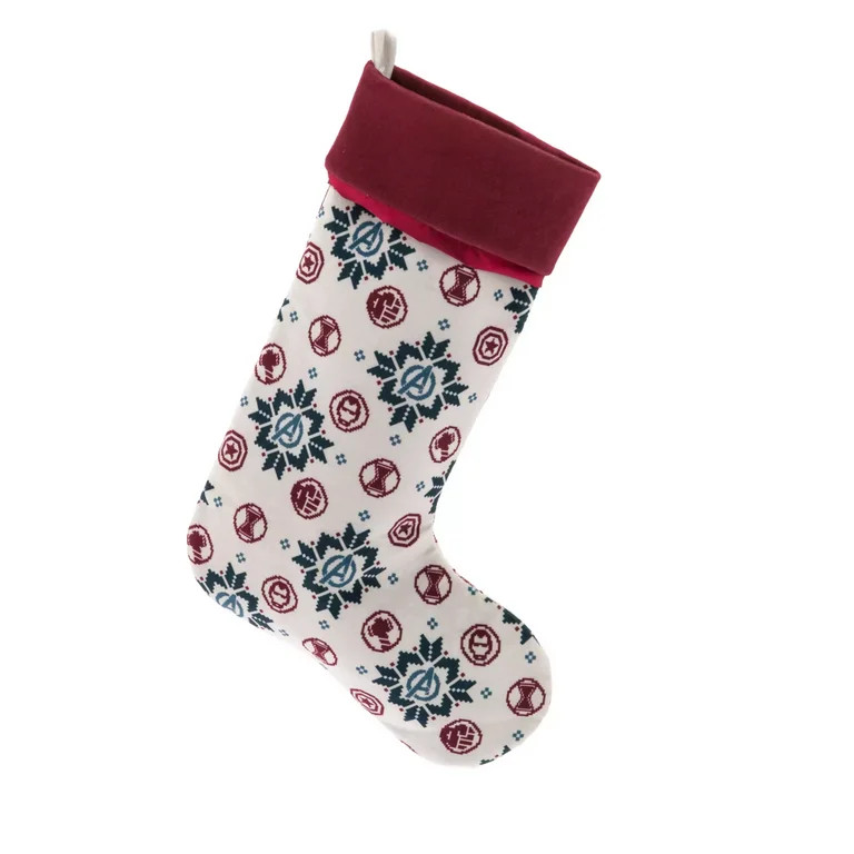 Disney Marvel Symbols and Logo Holiday Christmas Tree Stocking New with Tag | Walmart (US)