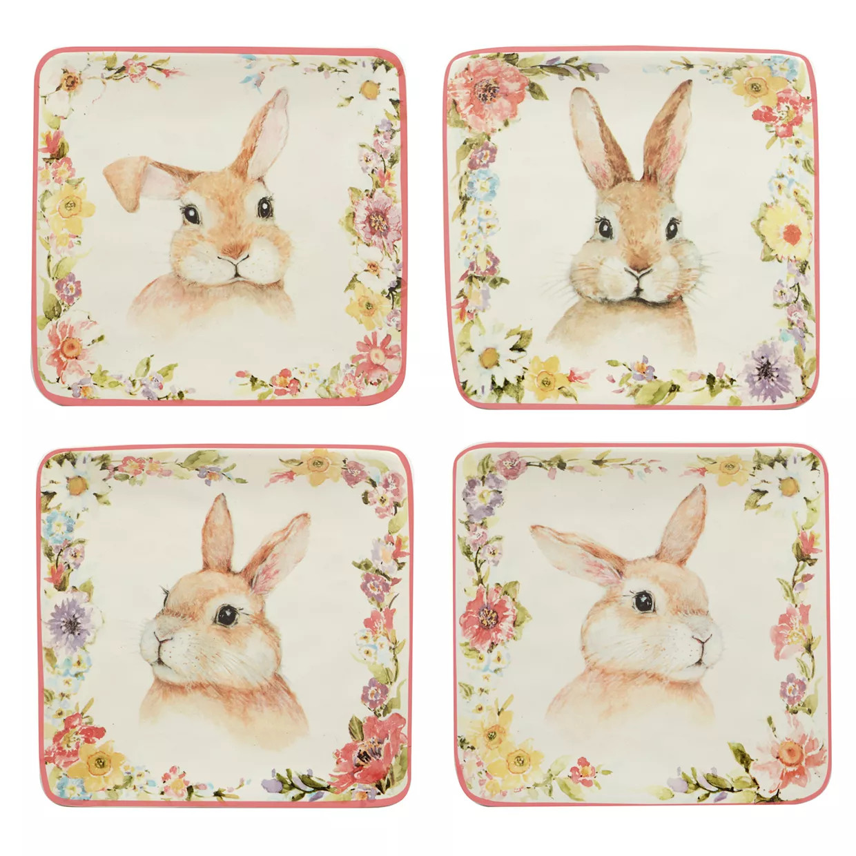 Certified International Easter Garden 4-pc. Canape Plate Set | Kohl's