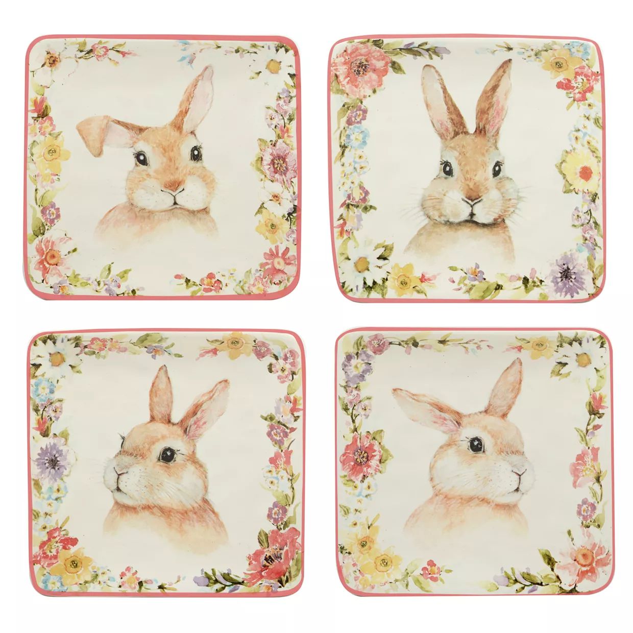 Certified International Easter Garden 4-pc. Canape Plate Set | Kohl's