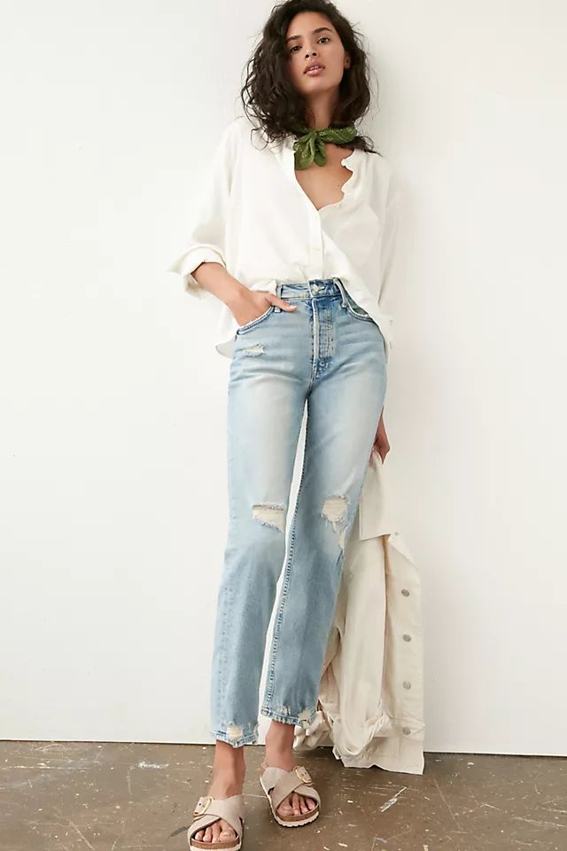 MOTHER The Tomcat Straight Jeans | Anthropologie (US)