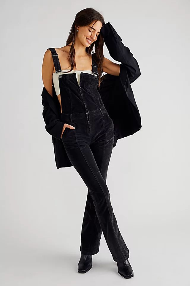 Camilla Cord Slim Flare Overalls | Free People (Global - UK&FR Excluded)
