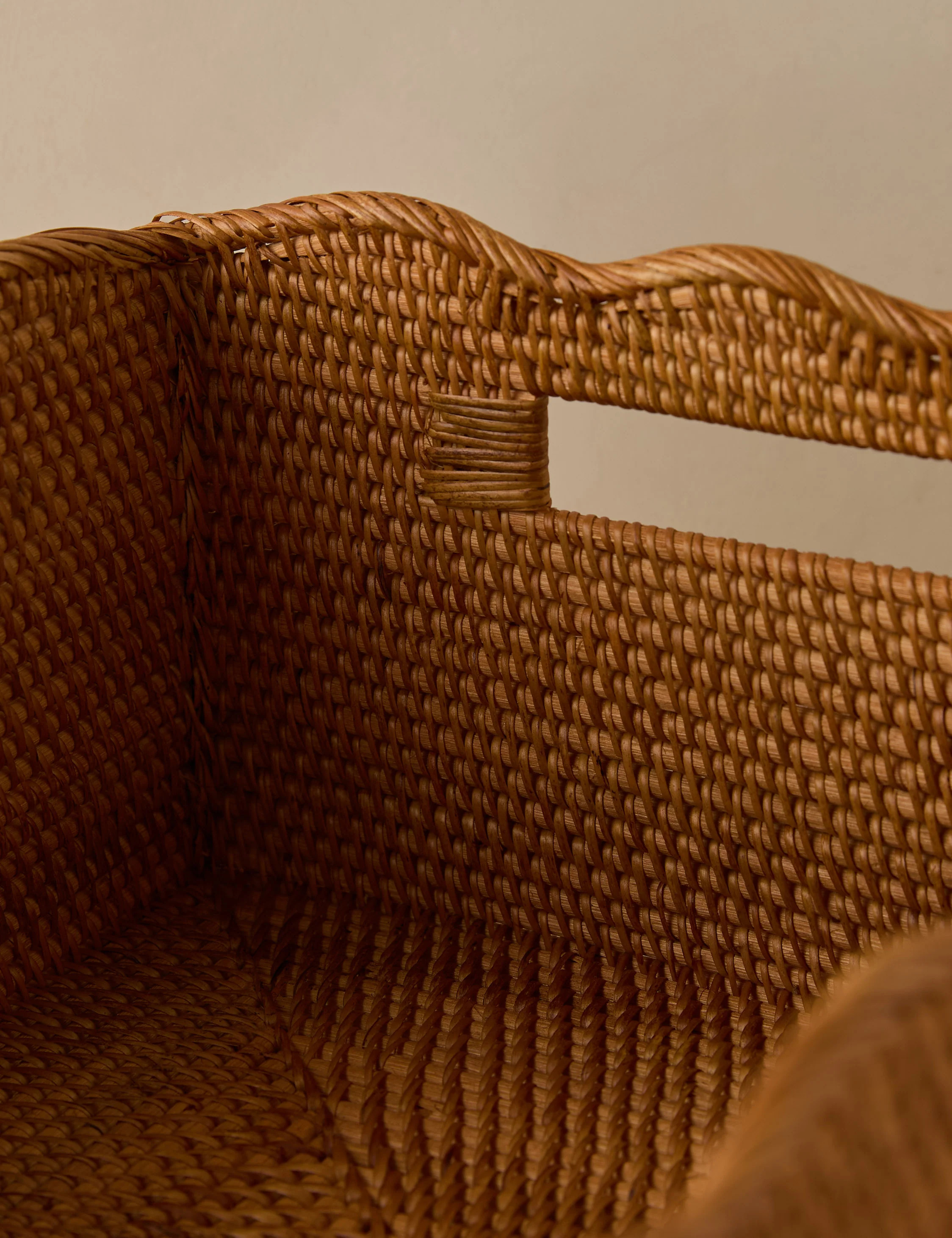 Tyna Rattan Storage Bin | Lulu and Georgia 
