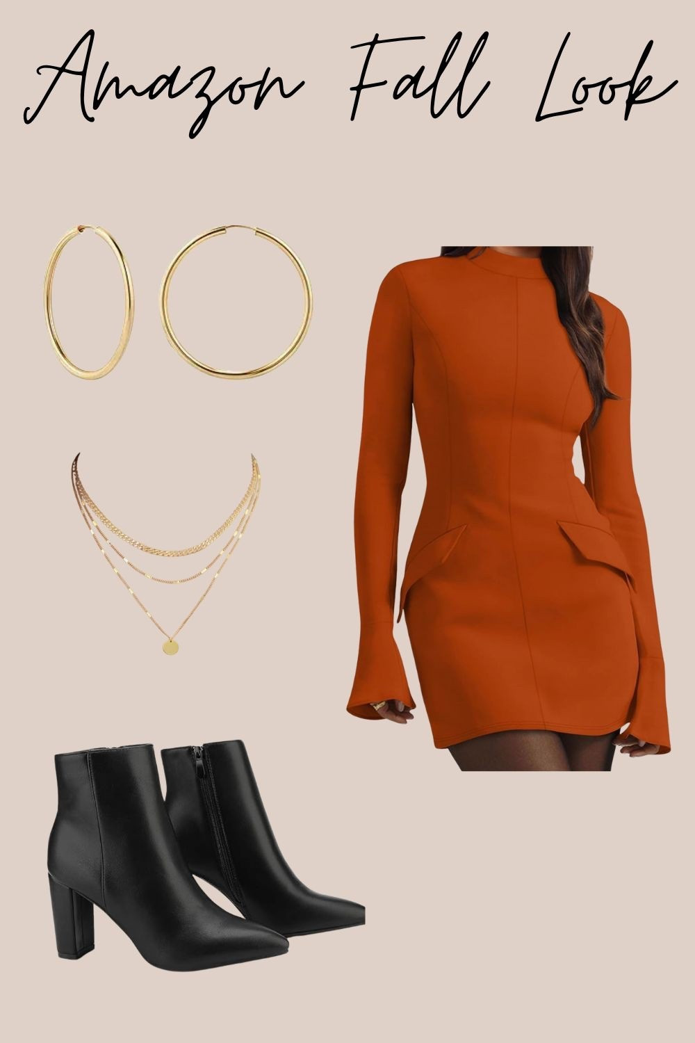 Fall wear. Fall Fashion. Amazon Fall Fashion. Amazon Fashion. Amazon Prime Day. Prime Day. Fall Outfit. Boots. Dress. Accessories. Earrings. Chain. 

#LTKStyleTip #LTKBeauty #LTKSeasonal
