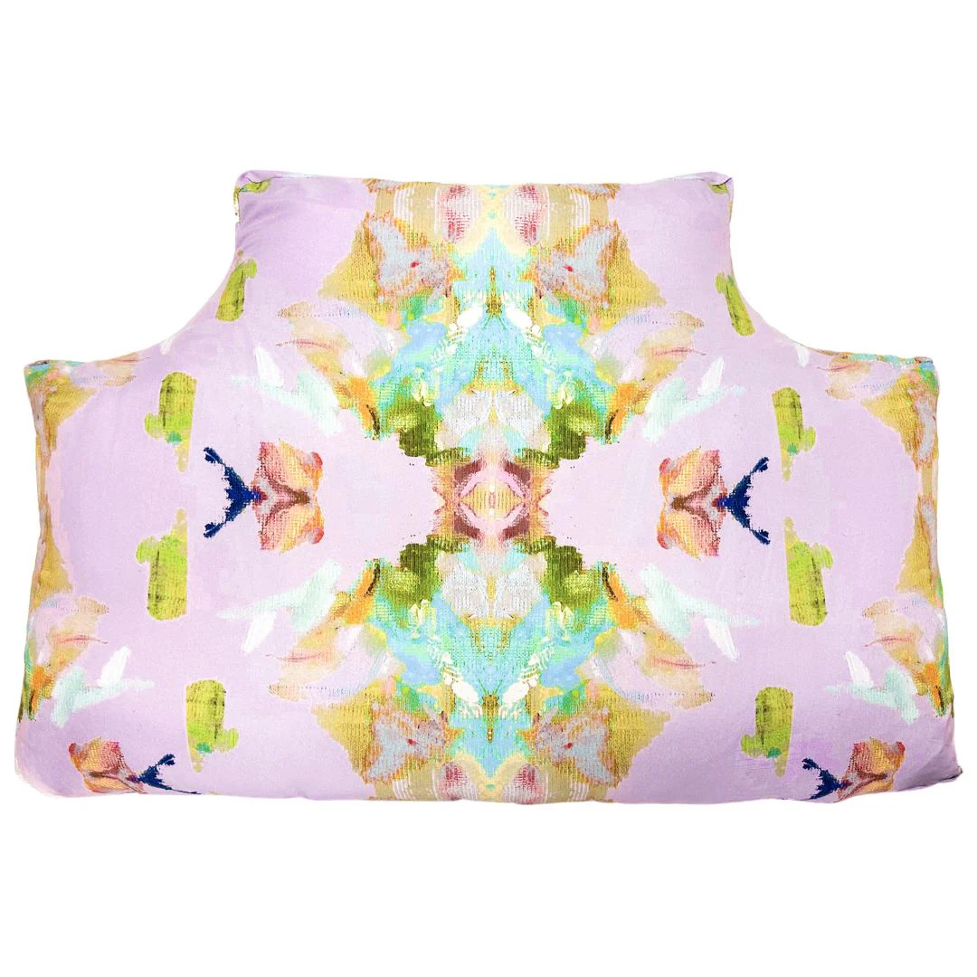 The Headboard Pillow® - Stained Glass Lavender Twin XL | Laura Park Designs