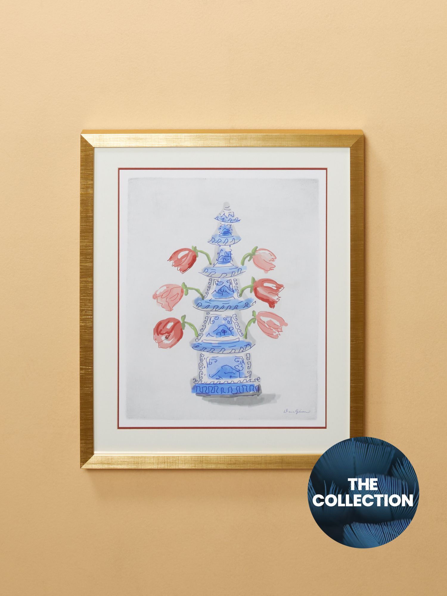Made In Usa 22x26 Tulipierre By Dana Gibson Framed Wall Art | Luxe Gifts | HomeGoods | HomeGoods
