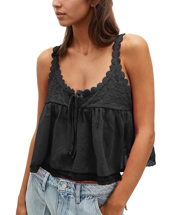 Gacaky Womens Summer Boho Top Beach Vacation Y2k Tank Tops Fashion Clothes | Amazon (US)