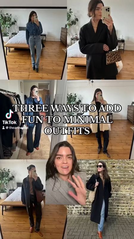 Five ways to add fun to minimal outfits 🐆

#LTKstyletip #LTKfindsunder100 #LTKVideo