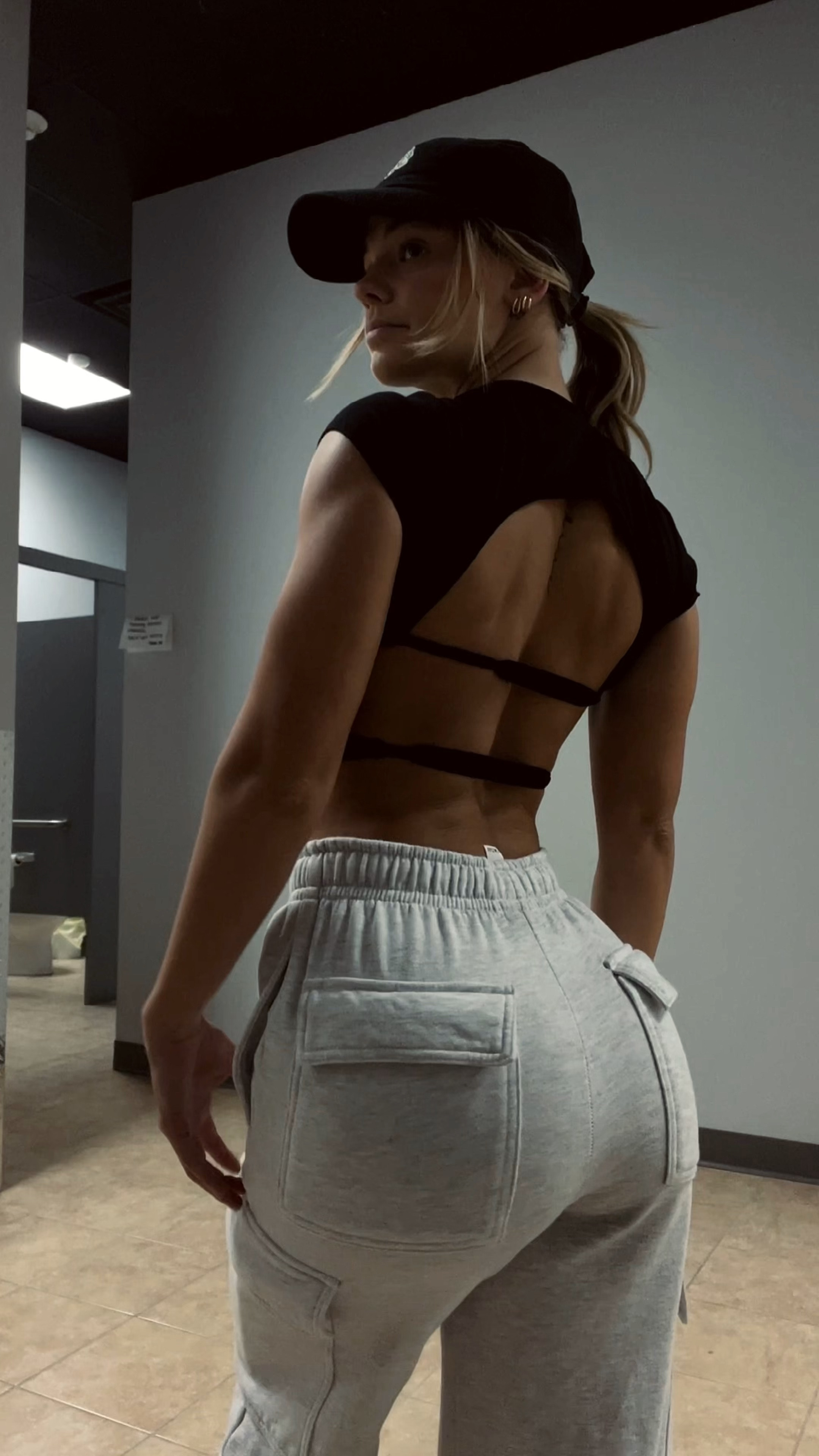 They no longer have the exact top in black, only available in white and cream. However, I linked a similar open back black top!

#LTKStyleTip #LTKActive