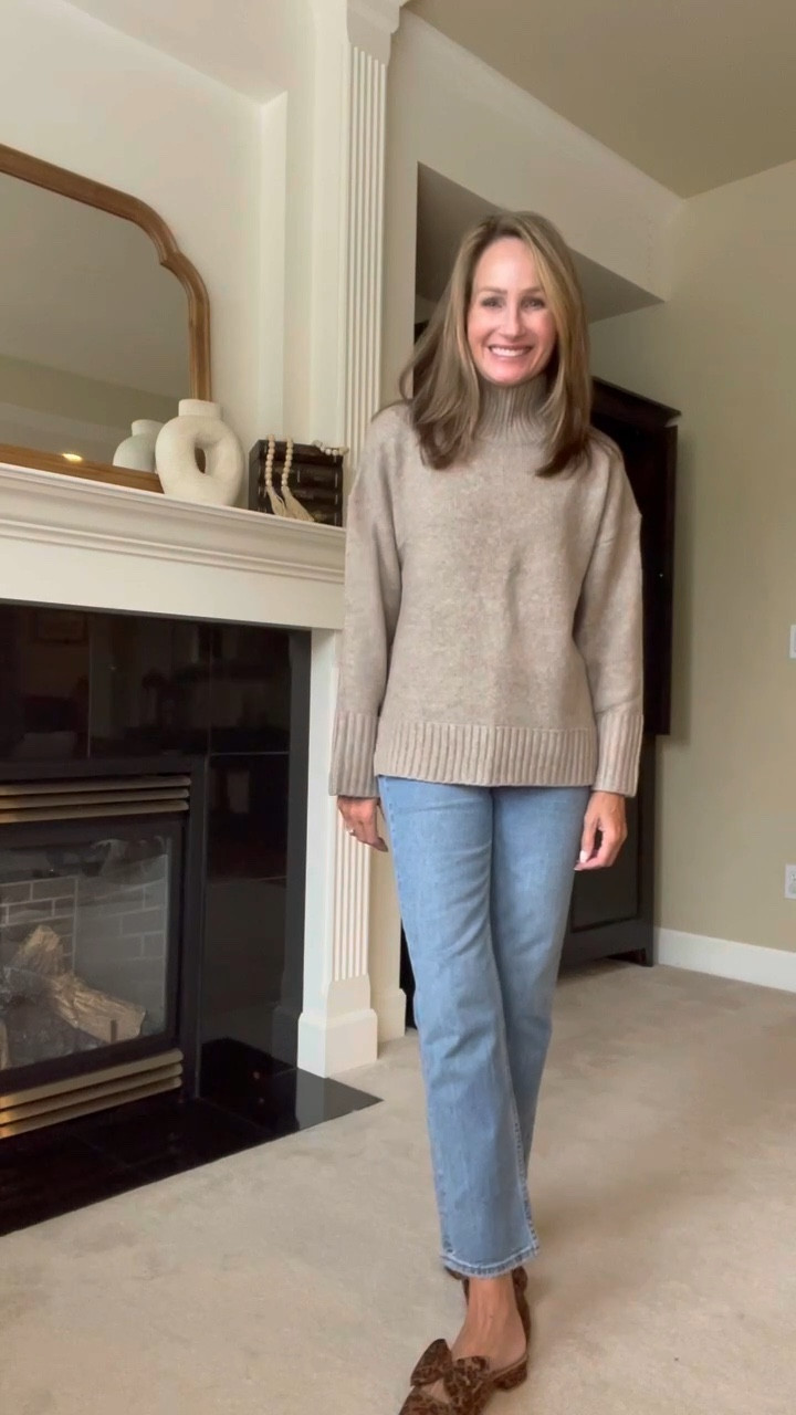 Softest sweater and best fitting jeans! Love these slides  

#LTKSale #LTKstyletip #LTKshoecrush