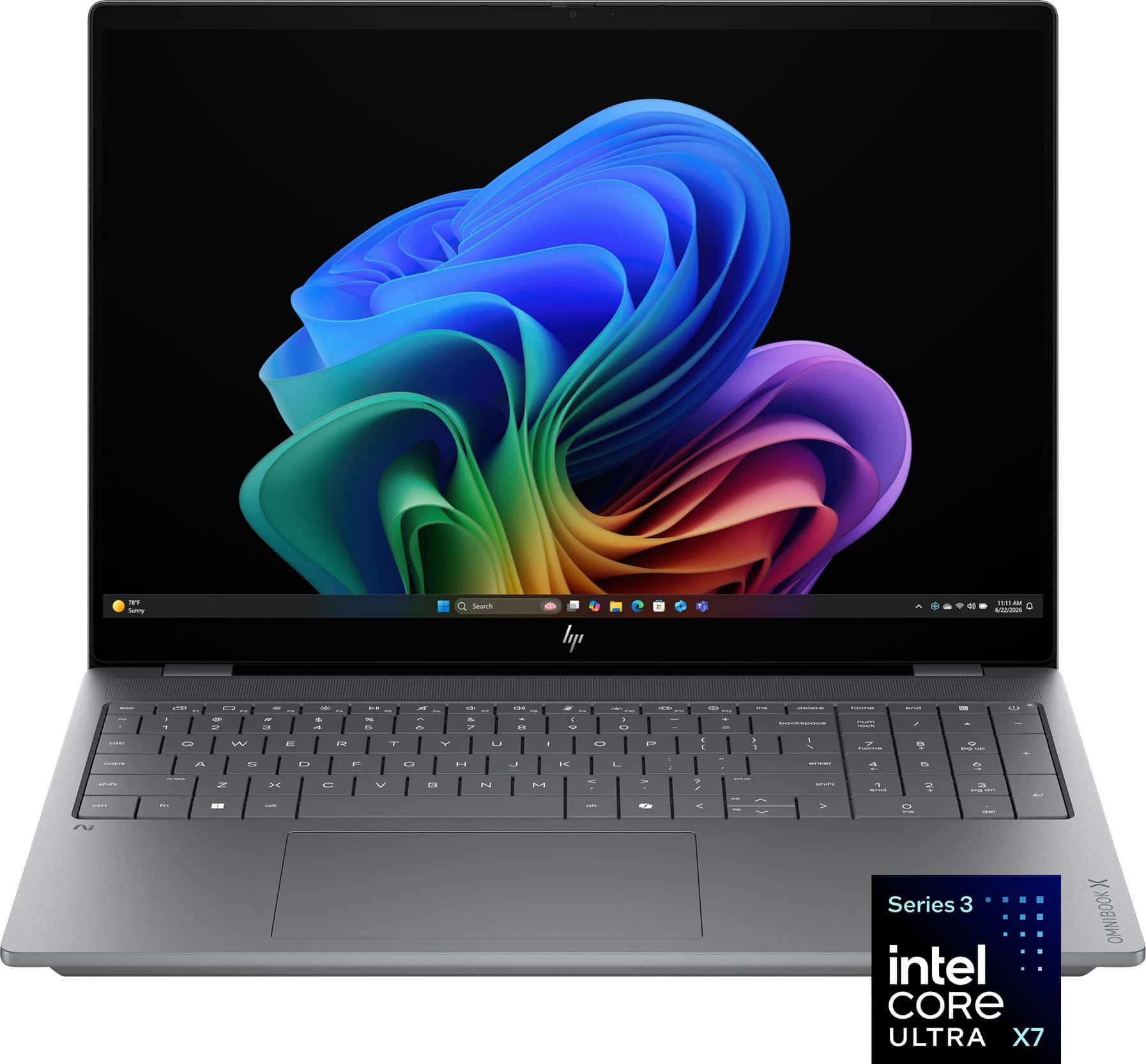 HP - OmniBook X – 16” 2K OLED Touchscreen Laptop – Intel Core Ultra X7 358H 2026 – 32GB Memory – 1TB SSD – Copilot+ PC - Meteor Silver | Best Buy U.S.