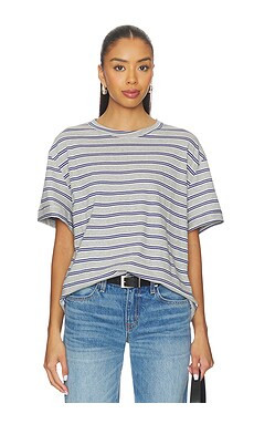 RAT BOI Boifriend T-shirt in Heather & Navy from Revolve.com | Revolve Clothing (Global)