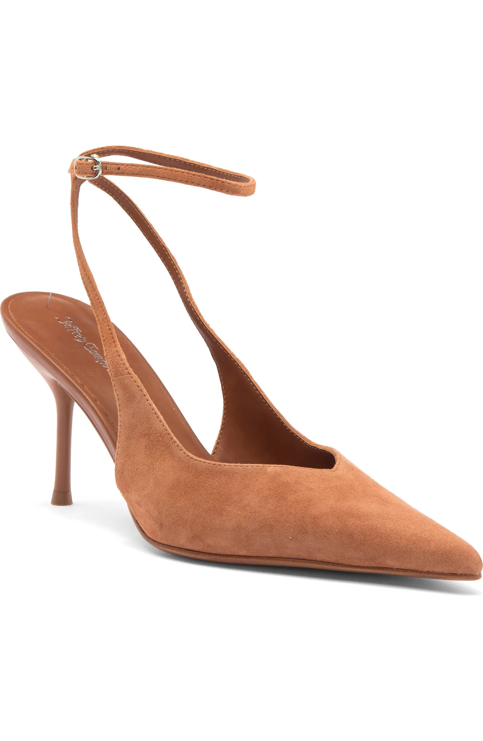 Executive Ankle Strap Pointed Toe Slingback Pump (Women) | Nordstrom