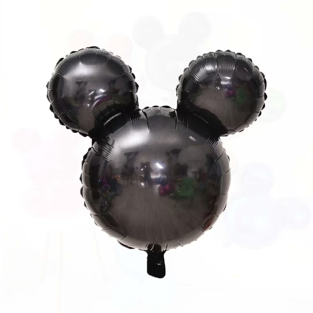 Black Mickey Mouse Head Foil Balloon, 24 Inch Mickey Mylar Balloon, Kids Birthday Party Balloons,... | Etsy (US)