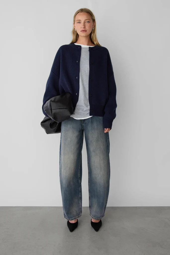 THICK KNIT BUTTON FRONT CARDIGAN | OAK + FORT