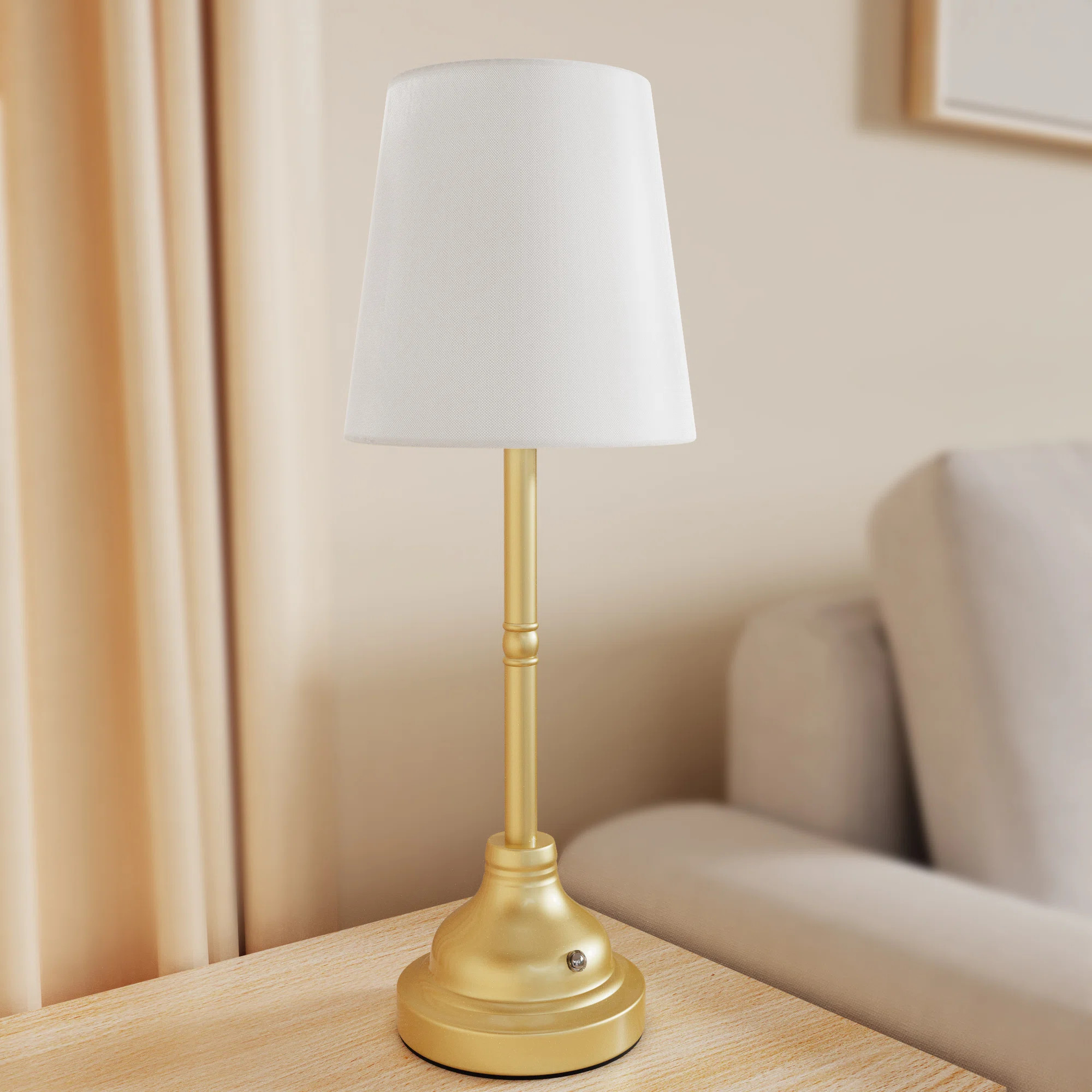 Table Lamp,Rechargeable Cordless Beside Lamps,Touch Control Desk Lamp with Dimmable Bulb for Bedr... | Wayfair North America