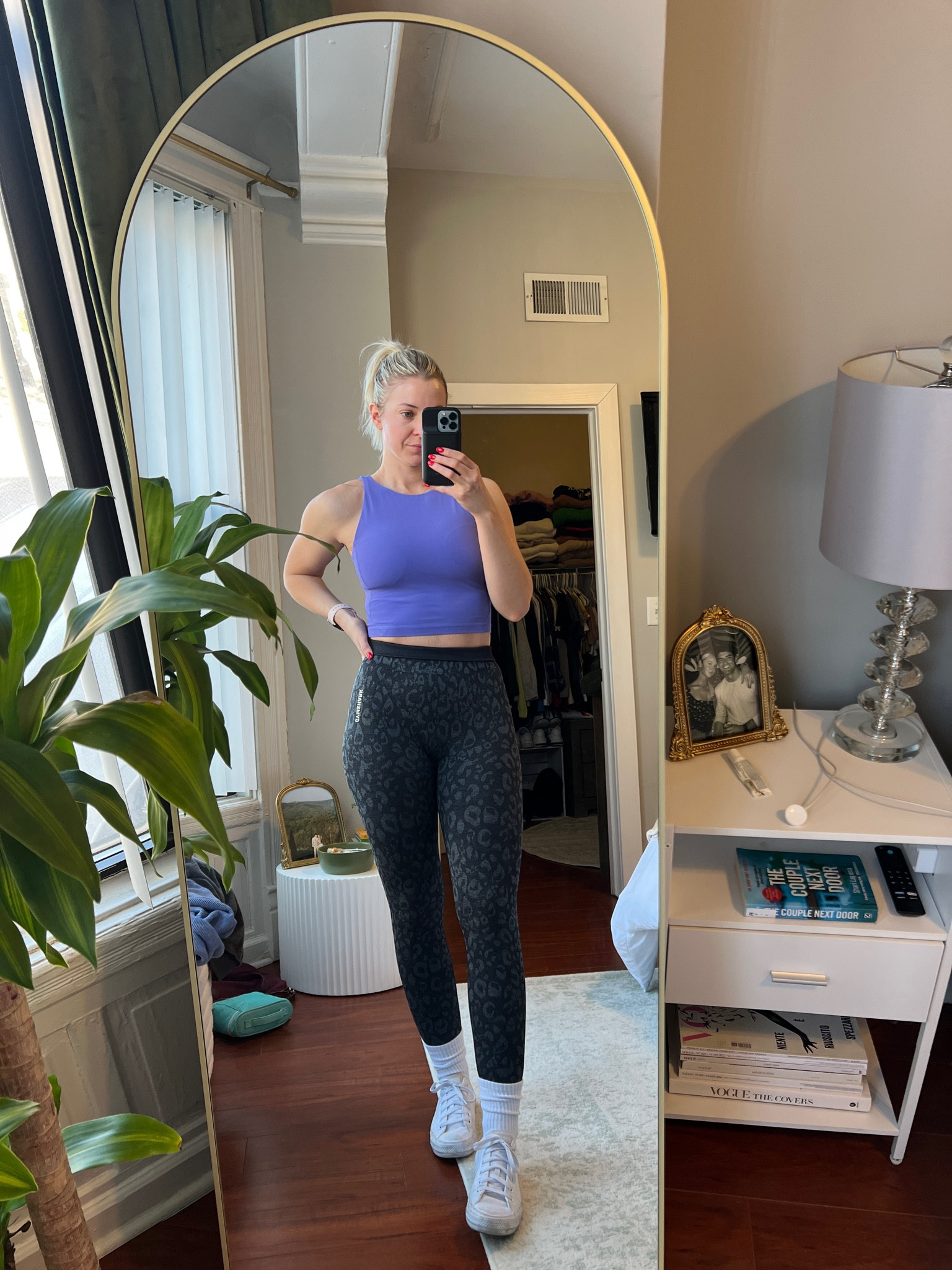 Workout outfit of the day 💜

Wearing a size 6 in the top & size small in the leggings! 

#LTKfitness #LTKfindsunder100