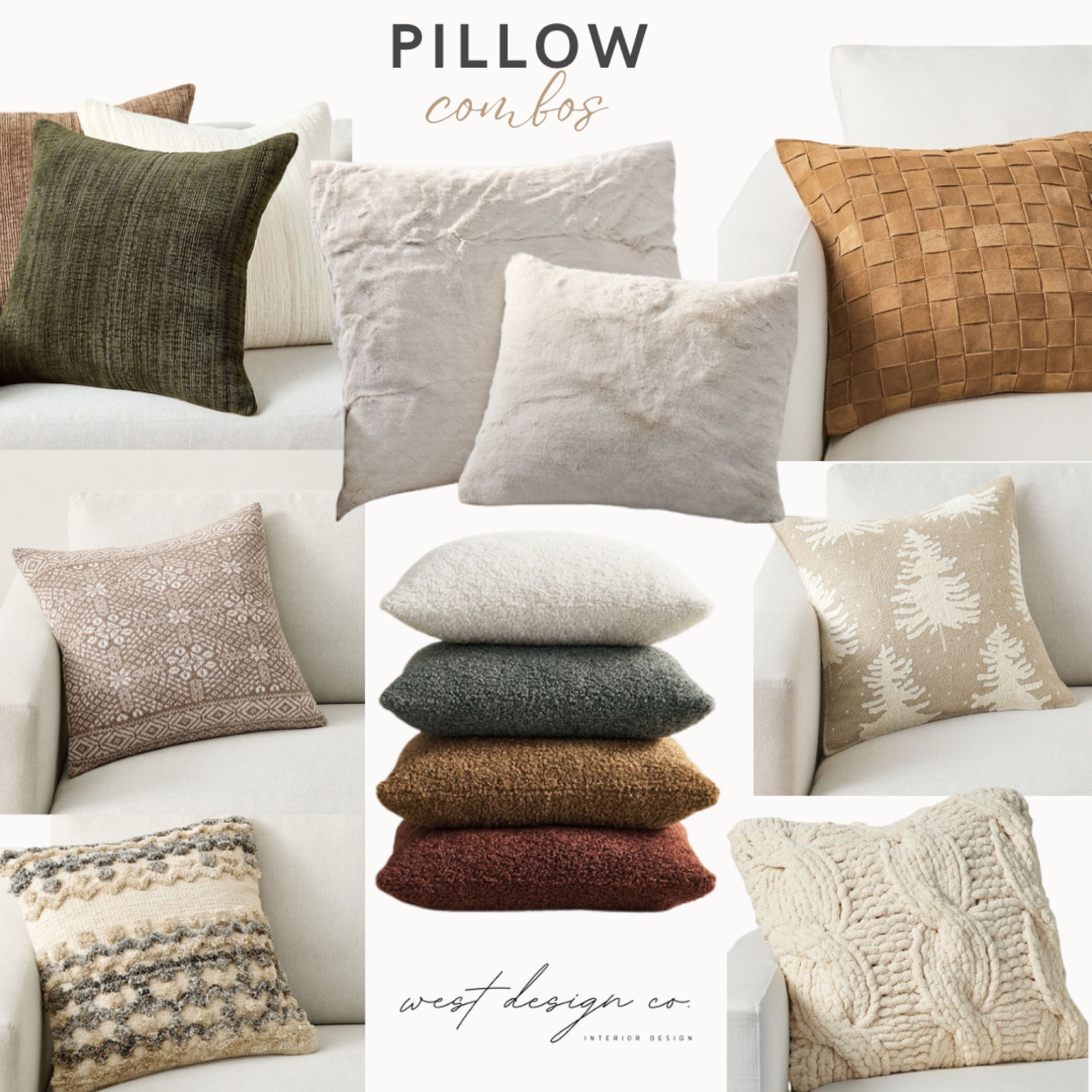 Different pillow combinations for your living spaces. #homedecor #pillows

#LTKSeasonal #LTKHoliday #LTKHome