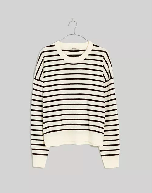 (Re)sponsible Cashmere Relaxed Sweater in Stripe | Madewell