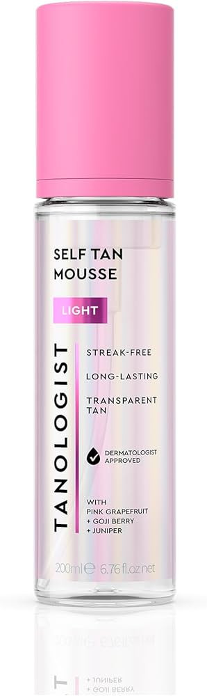 Tanologist Self Tan Mousse- Light, Fast-Developing, Transfer-Proof Clear Self Tanner for Face & B... | Amazon (US)