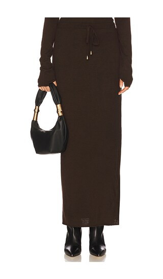 Cult Gaia Nadine Skirt in Brown. - size XL | Revolve Clothing (Global)