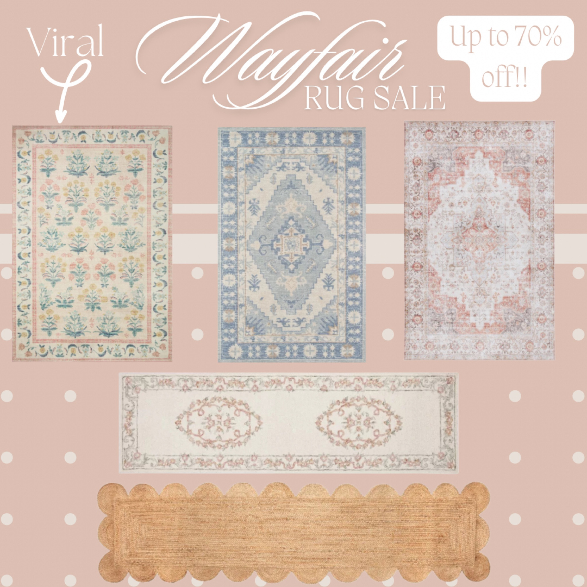 You do NOT want to miss this if you are in the market for a rug!! They have a thousand different options including a few viral ones! I repeat, this is a steal not a deal!!🤩👏🏼👏🏼

I’ve listed a few options below but you can’t go wrong with any of them on their site! 

Rugs, Home, Home Decor, Sale, Viral, Living Room, Bedroom, Hallway

#LTKSaleAlert #LTKFamily #LTKHome
