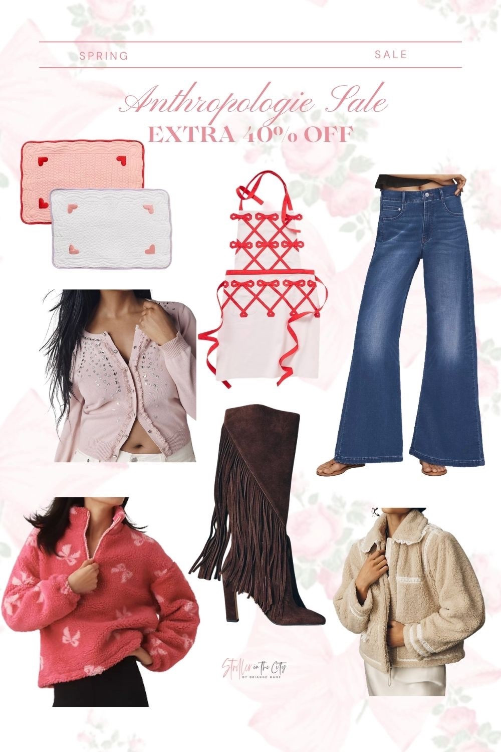 Anthropologie extra 40% off sale #LTKspring #LTKspringstyle #LTKspringfashion #LTKstyle #LTKmomstyle
#LTKeverydaystyle #LTKcasualstyle #LTKworkwear #LTKunder50 #LTKunder100
#LTKtravelstyle #LTKcapsulewardrobe #LTKcozystyle #LTKspringoutfits #LTKootd
#LTKboots #LTKaccessories #LTKlayering  #LTKchicstyle

#LTKgrwm #LTKSeasonal #LTKSpringSale