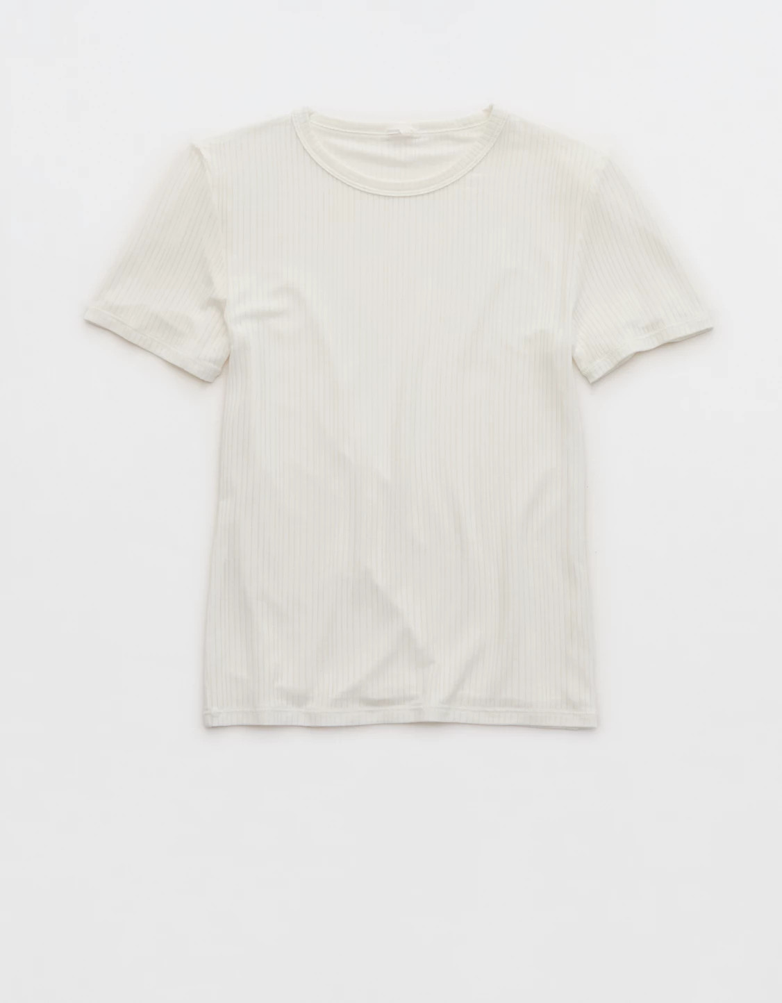 OVERSLEPT by Aerie Modal Rib Short Sleeve Crew T-shirt | Aerie