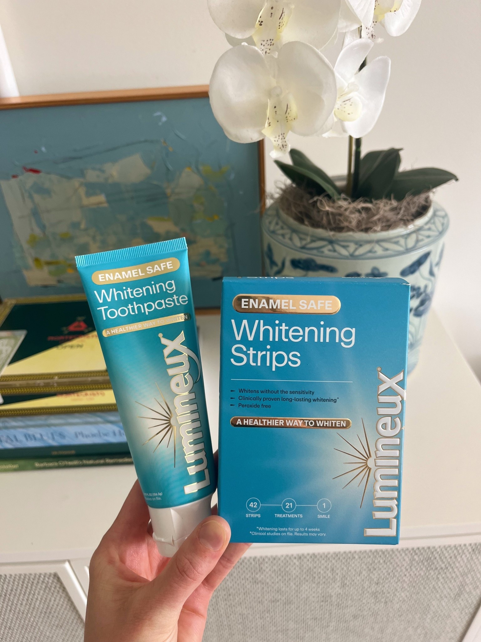 Nontoxic teeth whitening strips & toothpaste! 

#LTKmorningroutine #LTKgrwm #LTKselfcare
