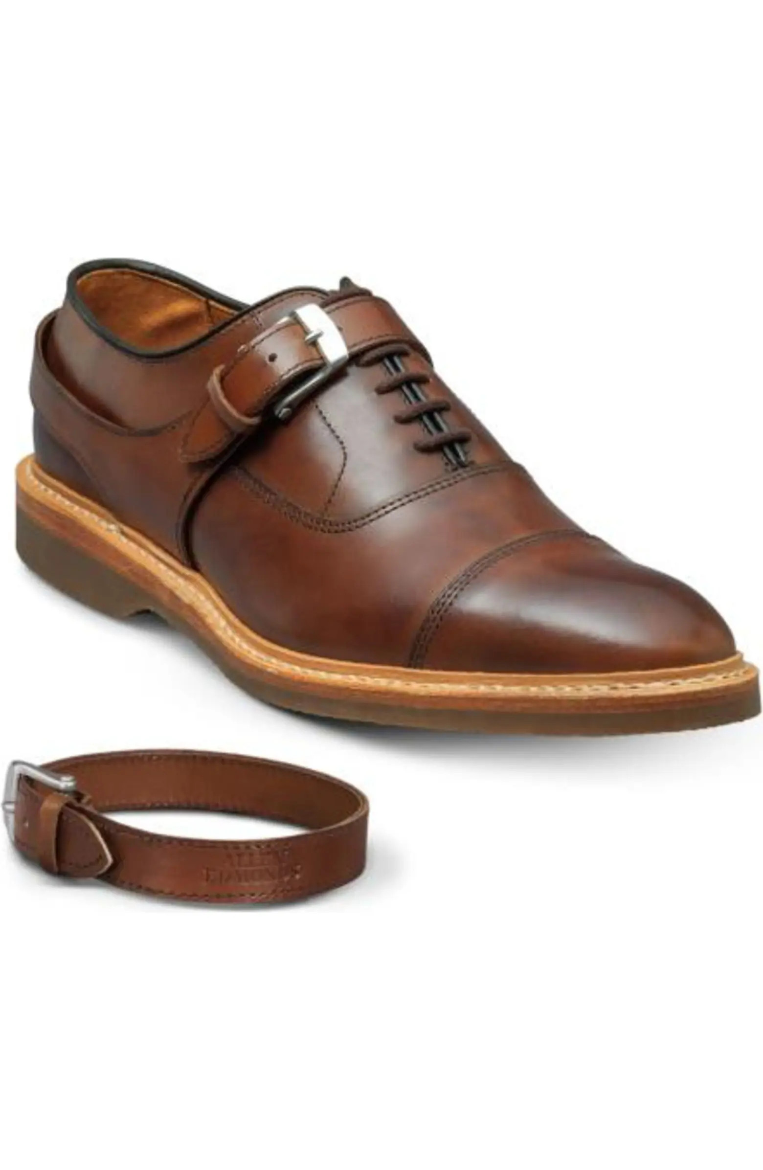 Allen Edmonds Park Avenue Cap Toe Oxford with Buckle Harness (Men) | Nordstrom | Nordstrom