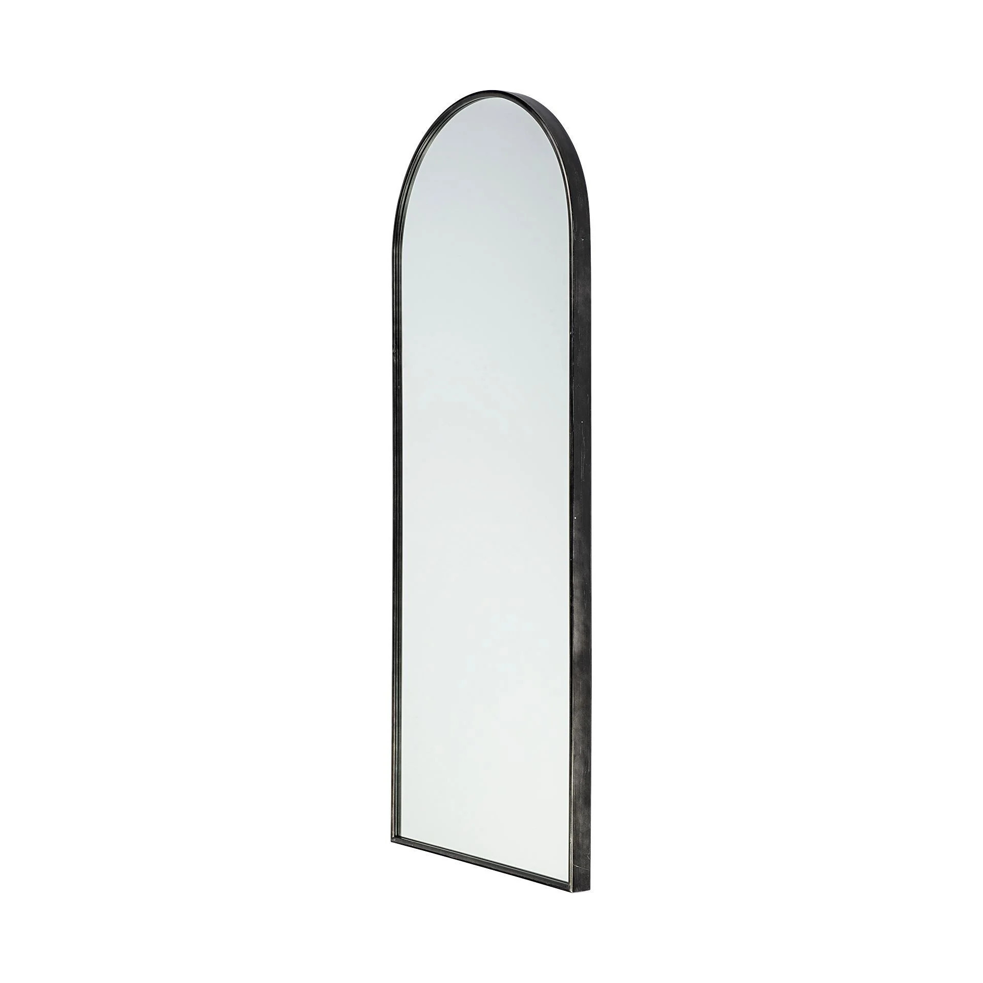 Black Arch Full Length Hanging Metal Mirror | Shop Simon