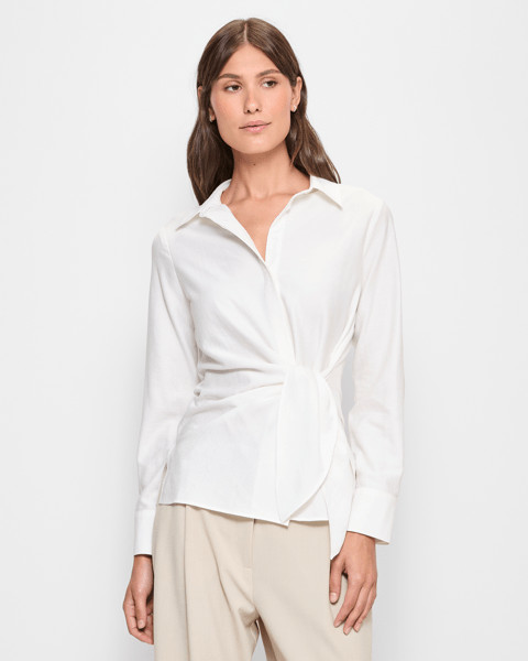 Long Sleeve Tie Front Shirt - Preview | Target AU