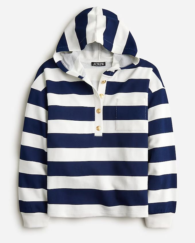 University terry henley sweatshirt in stripe | J.Crew US