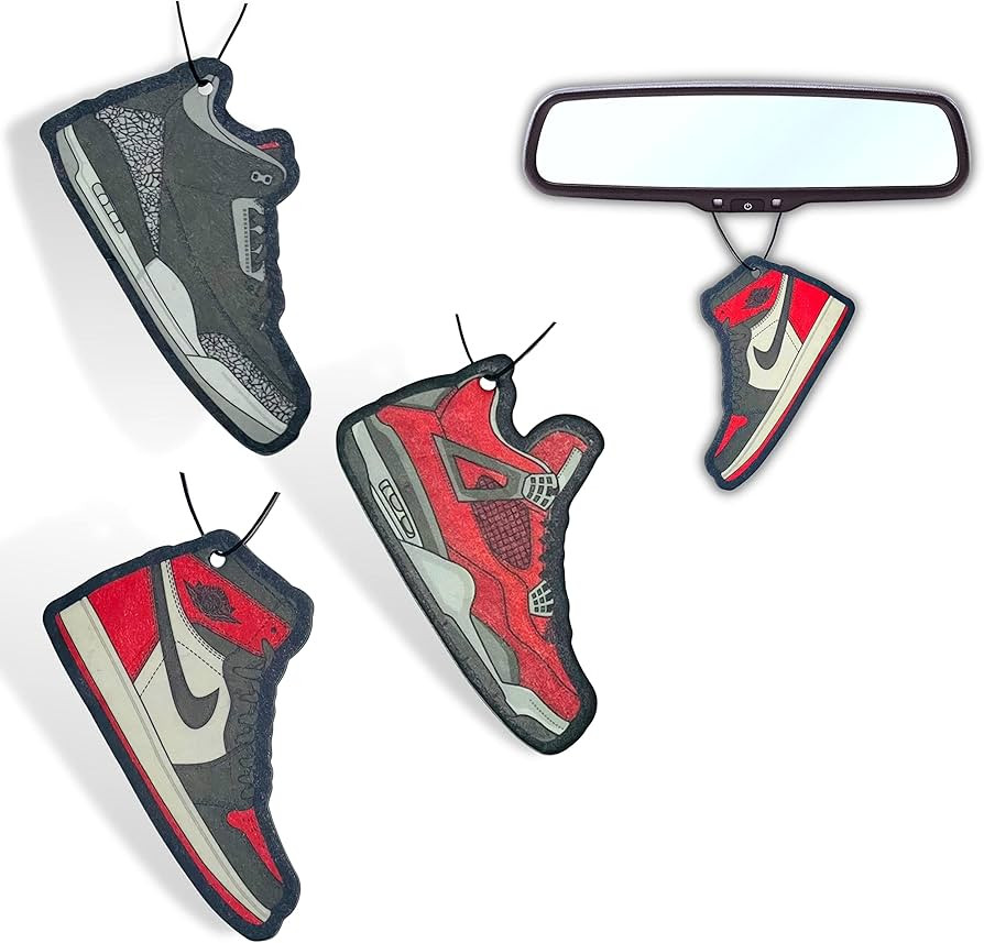 Sneaker Car air Freshener 3 Pack Scented (Mix designs and scents) Sneakerhead gift | Unique Fresh... | Amazon (US)