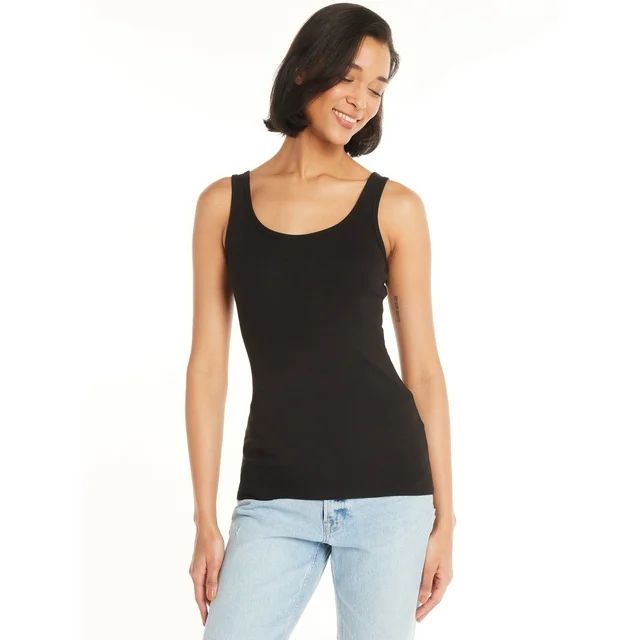 Time and Tru Women's Rib Tank - Walmart.com | Walmart (US)