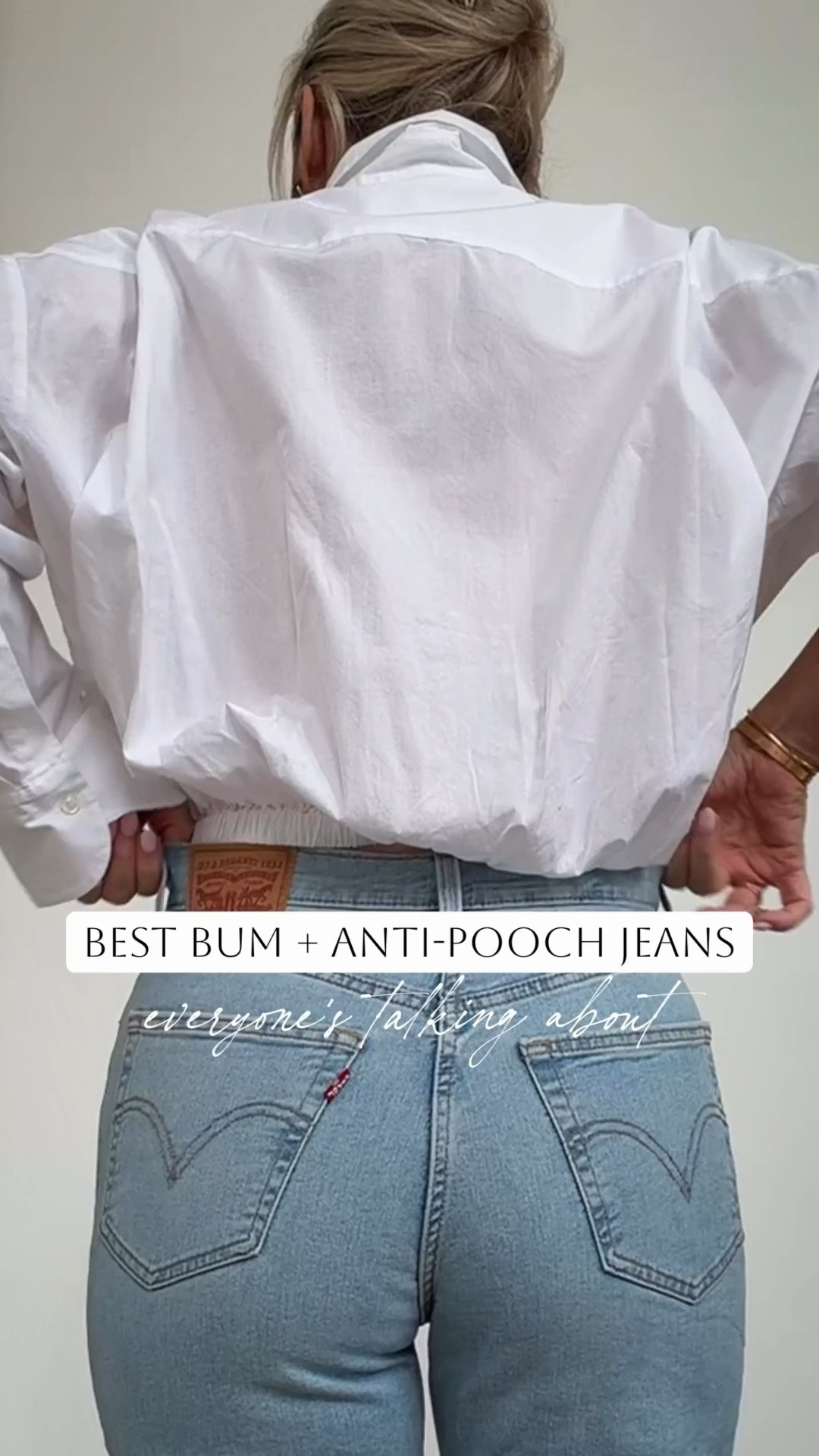Best bum + anti-pooch jeans everyone’s talking about🔥💯🍑!!!
I’m not kidding — I went back and ordered three more colors. They’re that good. Super stretchy, insanely comfortable, and the deep V back gives the best shape. They cinch the waist without giving that front pooch situation (you know what I mean).

They run pretty TTS but if you’re between sizes size up since the waist is more fitted.
So flattering. So good.🔥



stretchy shaping jeans. anti pooch jeans. high waisted flattering denim. deep V back jeans. tummy smoothing jeans. straight leg jeans.

#LTKootd #LTKSeasonal #LTKSaleAlert