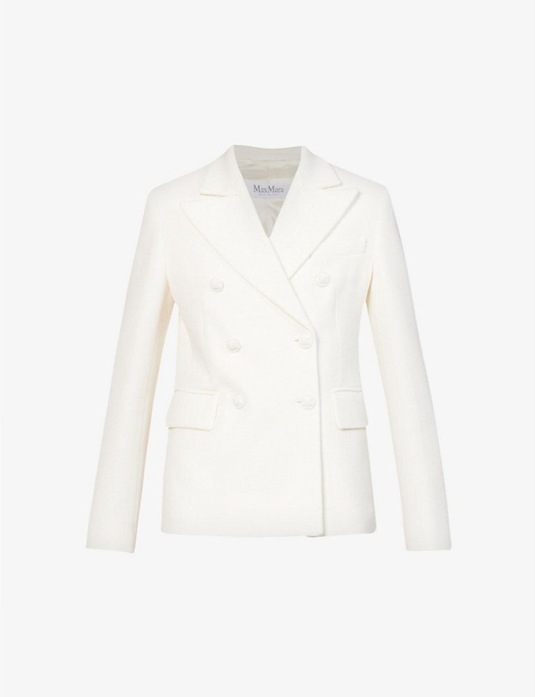 Stresa double-breasted cotton-wool blend blazer jacket | Selfridges