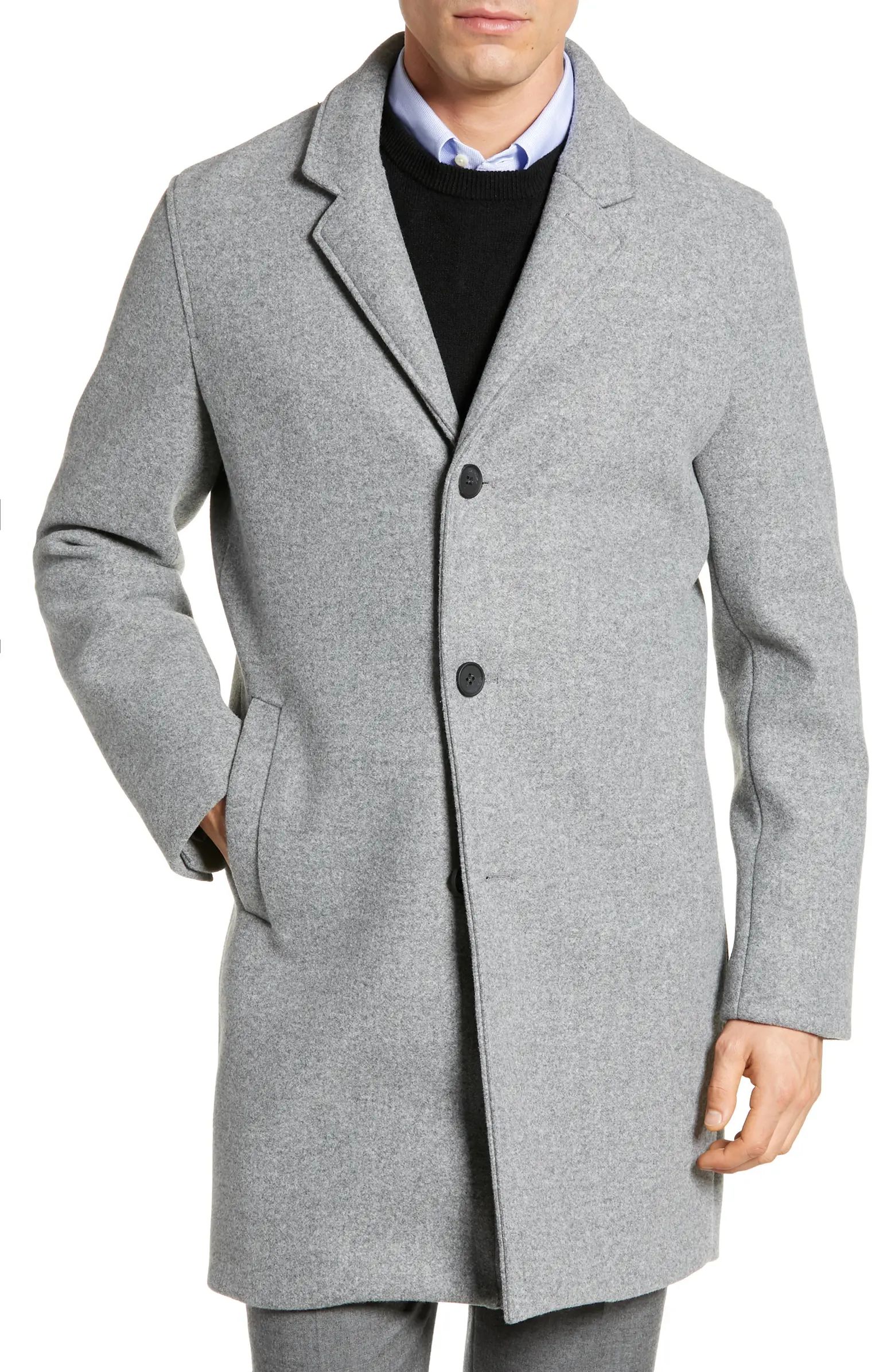 Regular Fit Stretch Wool Coat | Nordstrom