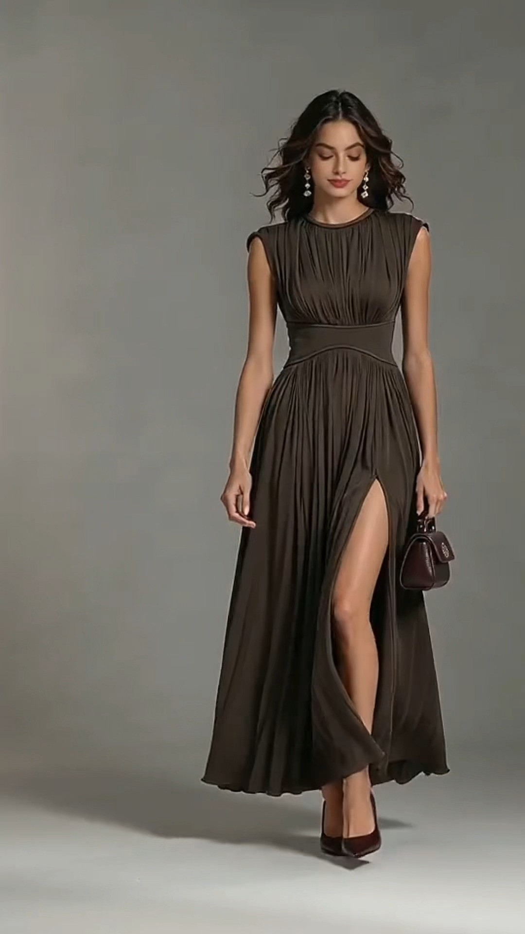 Elegant Pleated Maxi Evening Dress Outfit

#EveningDress #WeddingGuestOutfit #FormalWear 
 

 #LTKootd #LTKOver40 #LTKWedding