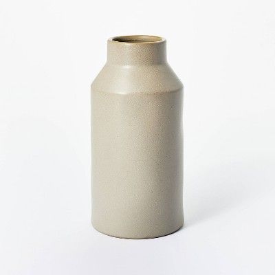 8" x 4" Carved Ceramic Vase Gray - Threshold™ designed with Studio McGee | Target