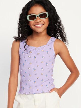 Fitted Sweetheart-Neck Tank Top for Girls | Old Navy (US)
