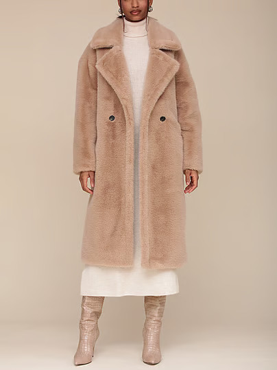 Avec Les Filles Long Faux-Fur Coat, Beige, S - Women's Jackets & Outerwear - Victoria's Secret | Victoria's Secret (US / CA )