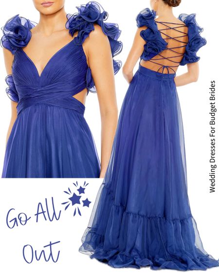 Go all out in one of this seasons trending colors - cobalt blue! A dramatic change from a traditional white wedding dress. 

#eveningblacktiedresses #promdresses #formaldresses #bridedresses #bluebridaldresses 

#LTKwedding #LTKparties #LTKSeasonal