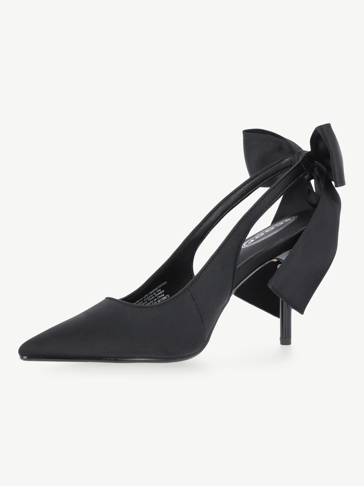 Scoop Women's Satin Slingback Heels with Bow | Walmart (US)
