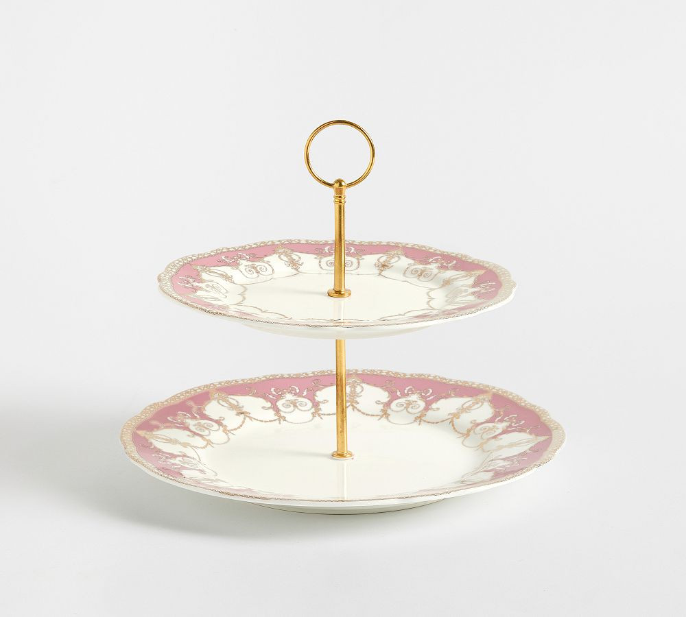 LoveShackFancy Holiday Tiered Stand | Pottery Barn (US)