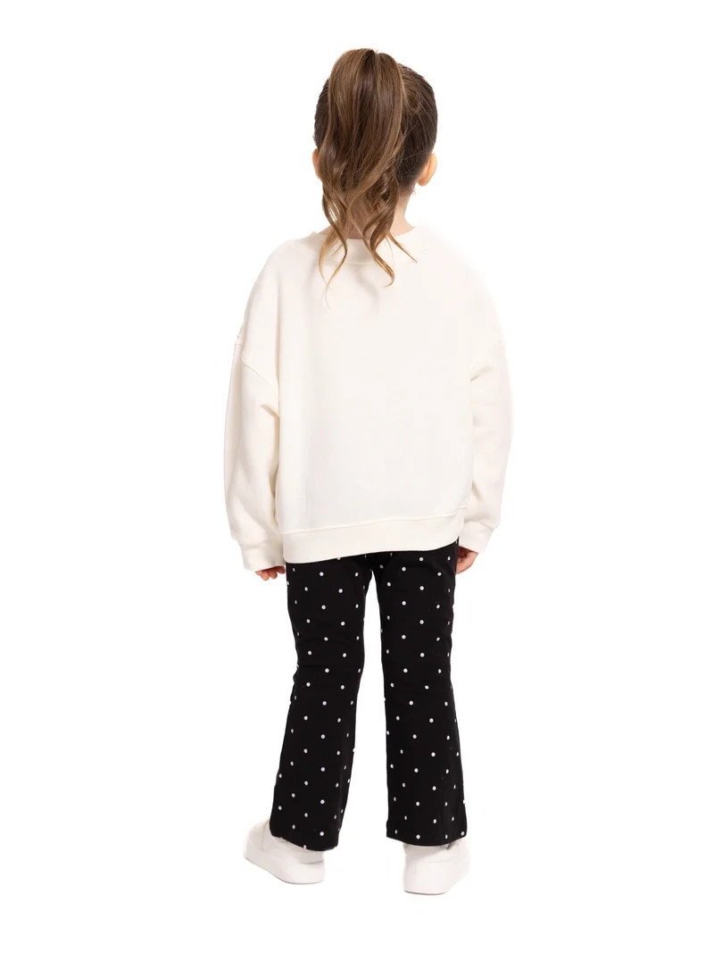 Disney Classic Toddler Girls Allover Print Top and Flared Leggings Set, 2-Piece, Sizes 12M-5T | Walmart (US)