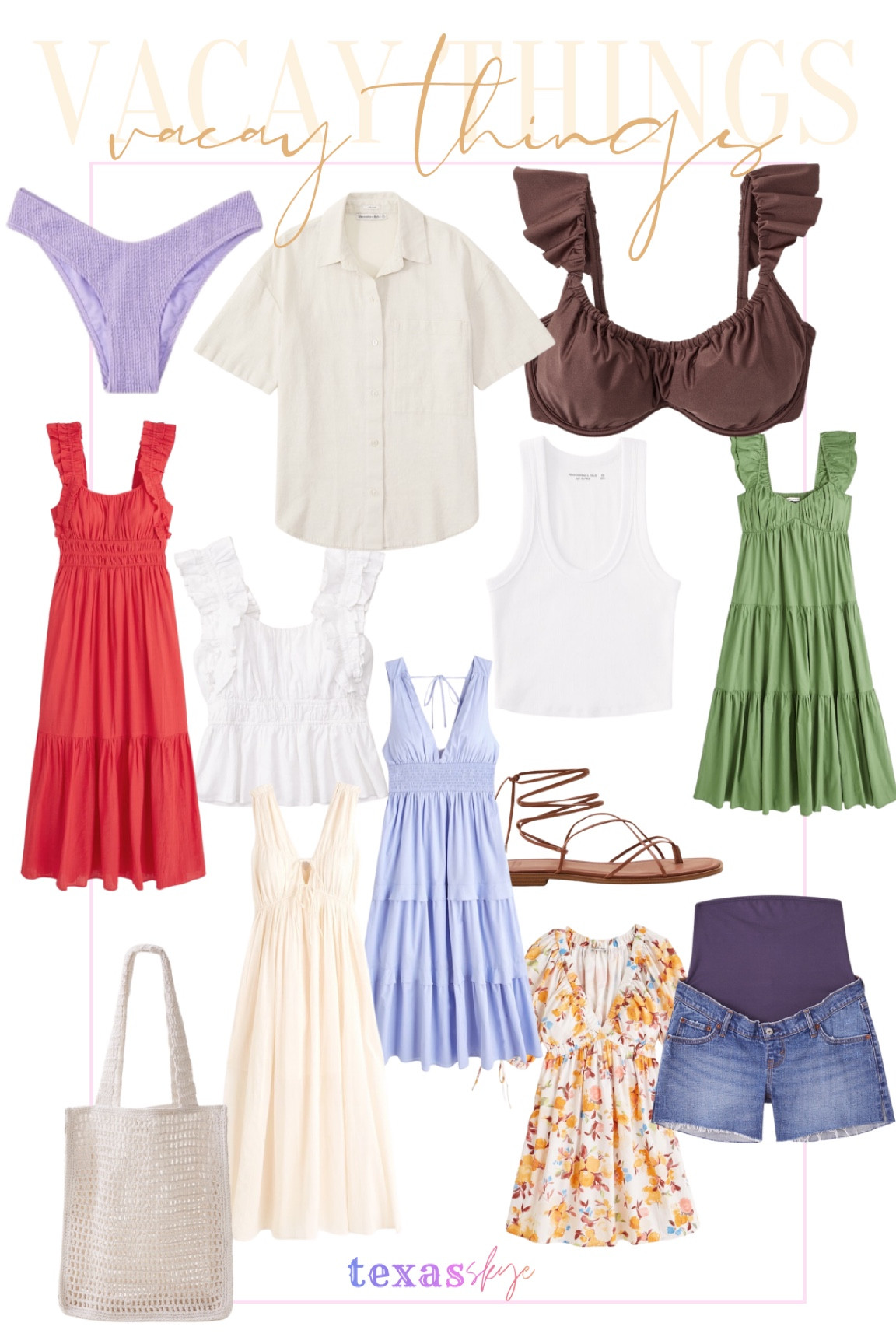 Vacation items that can work for pregnant girlies 🤍

Low rise bikinis
Bump friendly 
Abercrombie 
Second trimester
Third trimester 


#LTKtravel #LTKbump #LTKswim