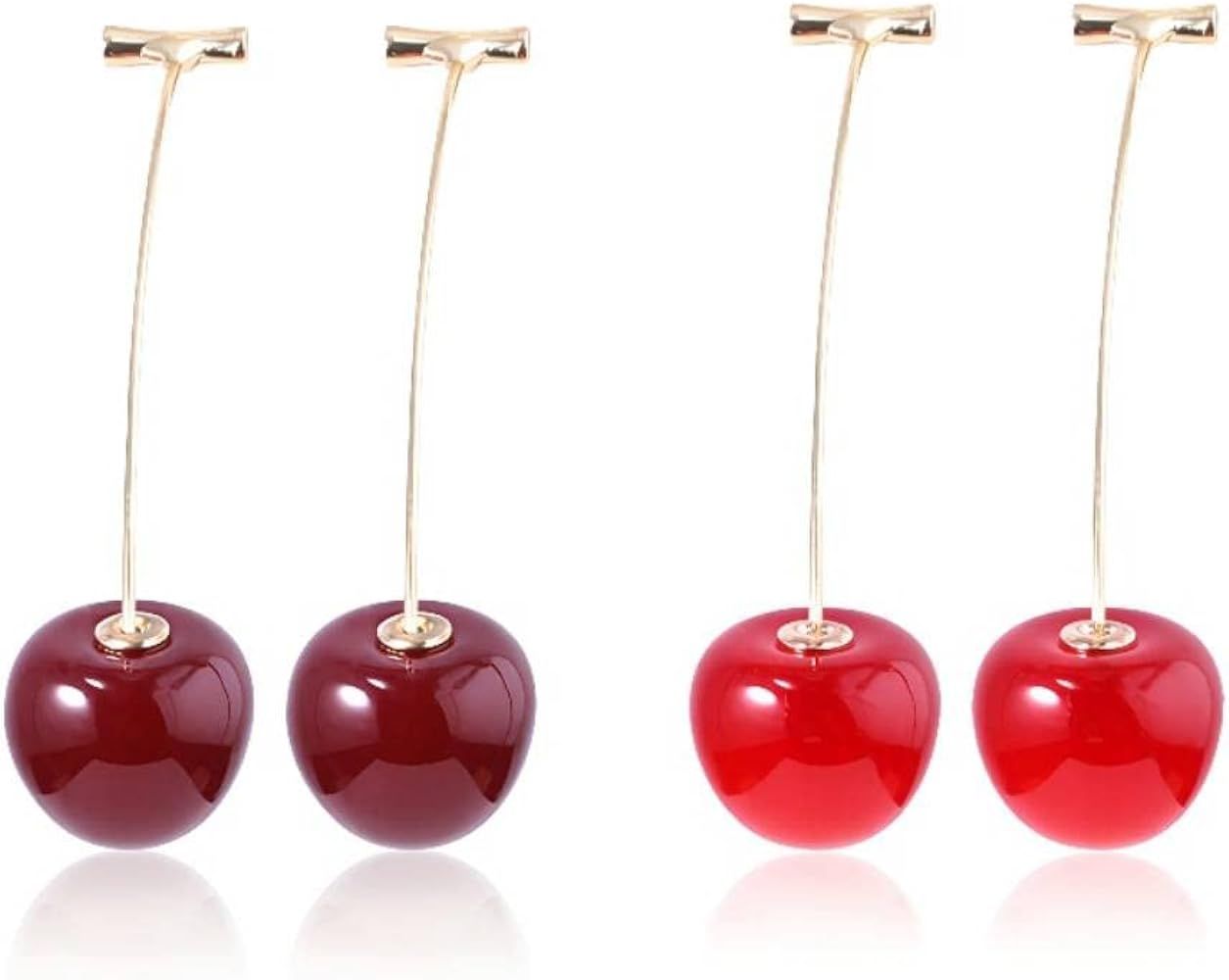 Color:    Sweet Cherry Earring Set | Amazon (US)