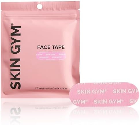SKIN GYM Face Tape – 128 Pre-Cut Wrinkle Patches for Forehead & Smile Lines | Overnight Anti-Wr... | Amazon (US)